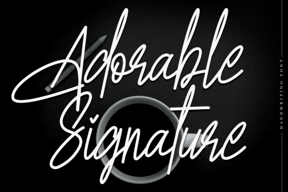Adorable Signature: A Stylish Script Font for Marketers