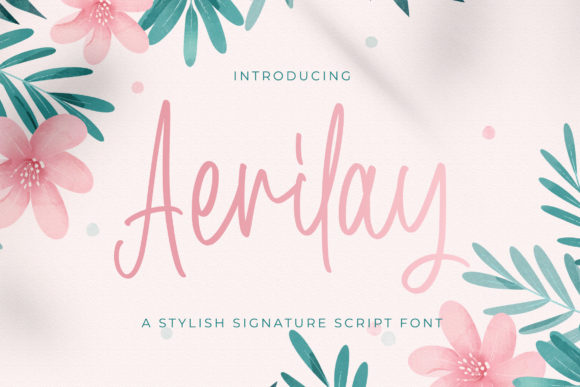 Aerilay: A Premium Script Font for Creative Projects