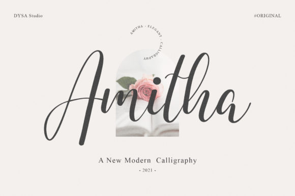 Amitha: A Versatile Script Font for Creative Projects