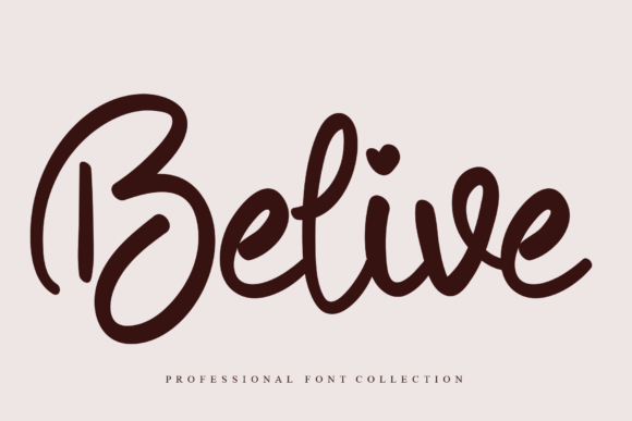 Belive: A Luxurious Handwritten Font for Elegant Branding