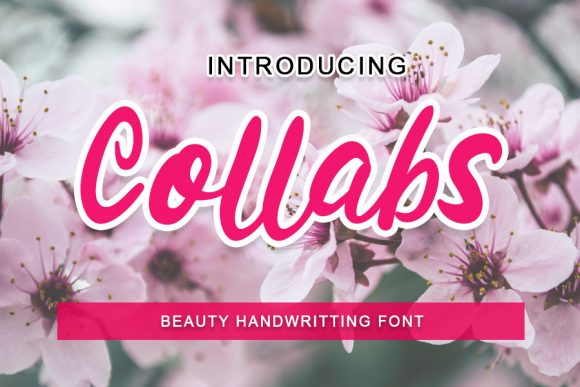 Collabs: A Versatile Script Font for Editorial Elegance