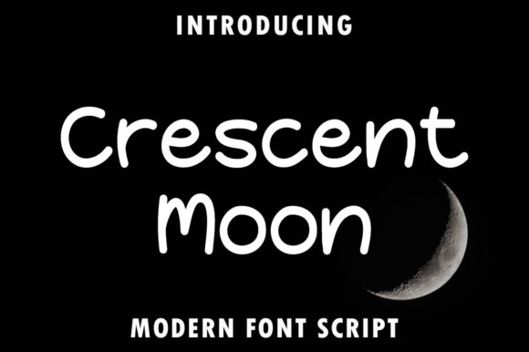 Crescent Moon: A Charming Handwritten Font for Editorial Design