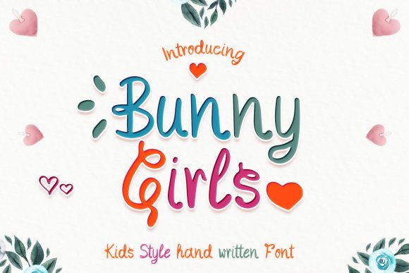Discover Bunny Girls: A Joyful Handwritten Font for Creative Projects