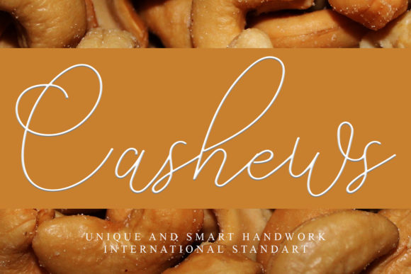 Discover Cashews: A Refined Handwritten Font for Web Design