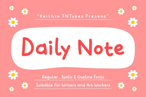 Discover Daily Note: A Versatile Handwritten Font for Crafters
