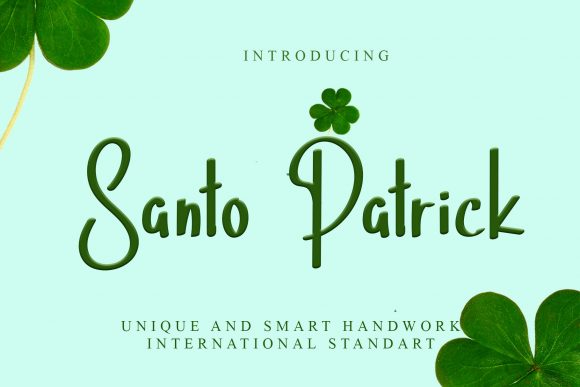 Discover Santo Patrick: A Whimsical Script Font for Creative Projects