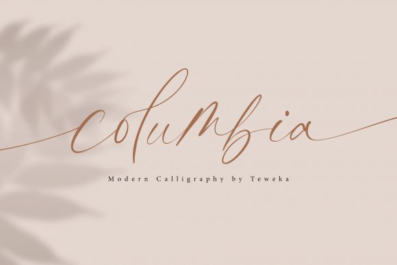 Discover the Elegance of Columbia: A Handwritten Font for Makers