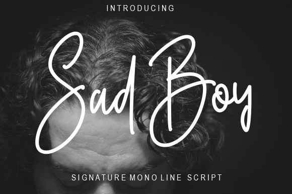 Discover the Elegance of Sad Boy: A Handwritten Font for Web Design