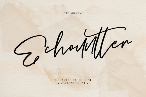 Echountter: A Timeless Handwritten Font for Polished Branding