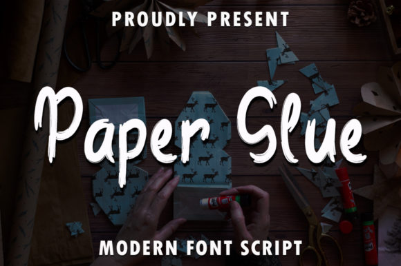 Elevate Your Brand with Paper Glue: A Delicate Handwritten Font