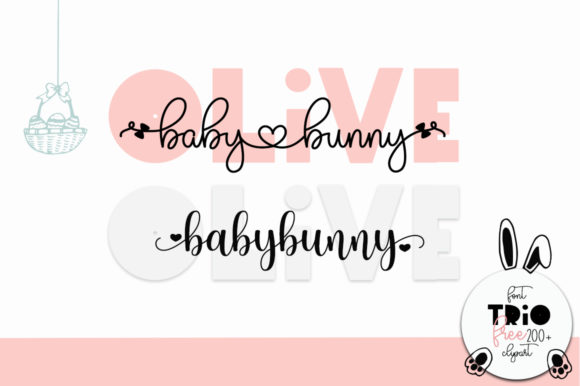 Elevate Your Editorial Design with Olive Babybunny Font