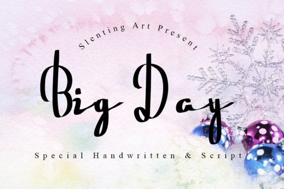 Enhance Your Brand with Big Day Handwritten Font