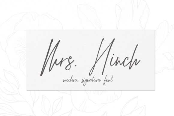 Enhance Your Brand with Mrs. Hinch: A Stylish Script Font