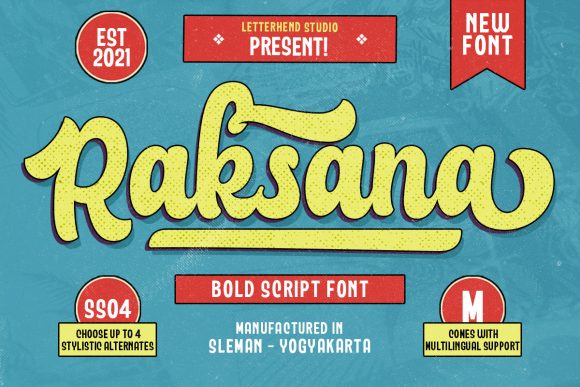 Enhance Your Brand with Raksana: A Bold Script Font