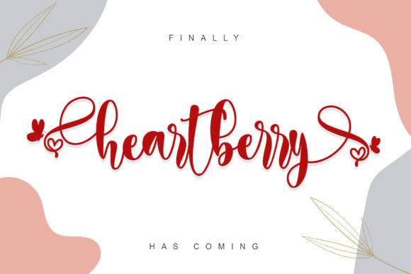 Heartberry: A Dreamy Handwritten Font for Editorial Design