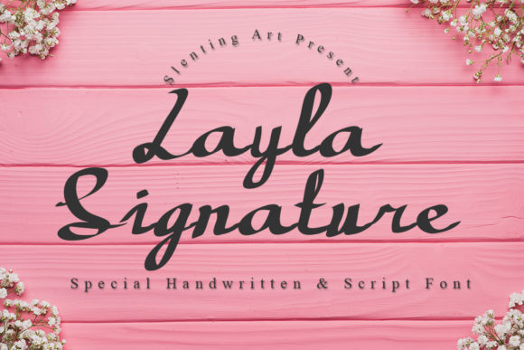 Layla Signature: A Dazzling Script Font for Editorial Charm