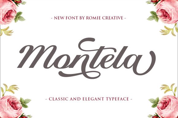 Montela: A Stylish Script Font for Modern Web Design