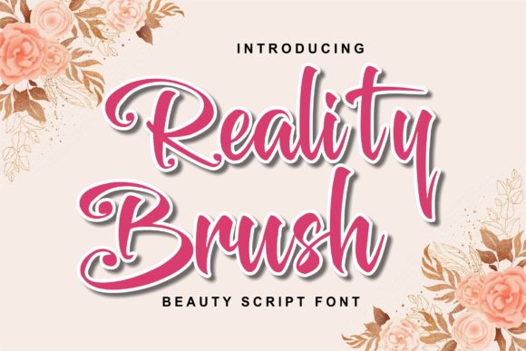 Reality Brush: A Sweet and Cursive Font for Web Design