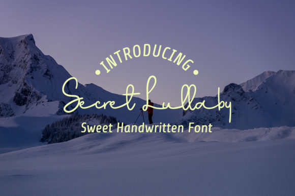 Secret Lullaby: A Handwritten Font for Elegant Web Design