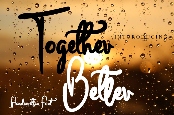 Together Better: A Handwritten Font for Creative Makers
