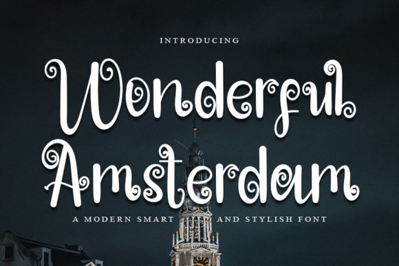 Wonderful Amsterdam: A Modern Script Font for Web Design